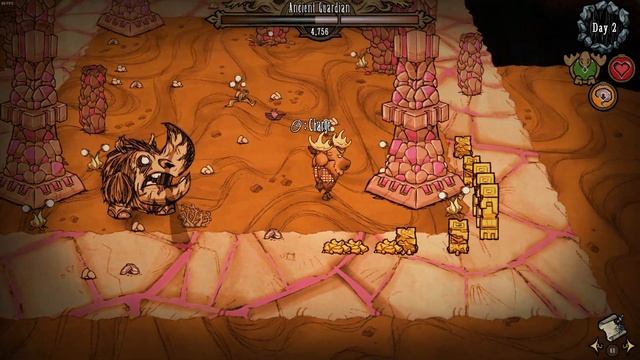 Woodie moose VS Ancient Guardian boss fight (BETA Reworked) смотреть онлайн