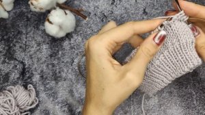 Красивый узор из вытянутых петель спицами по кругу/для кардиганов, варежек/ chain knitting pattern