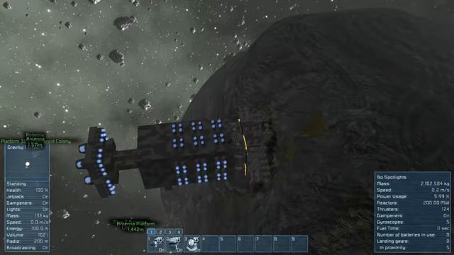 Space Engineers - Big Mole Drill - test video смотреть онлайн