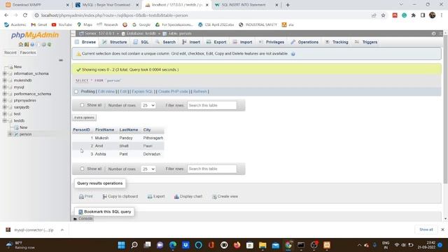 Java Connectivity Code using Xampp смотреть онлайн