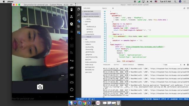 [React Native] Face recognition Using NodeJS and Microsoft Cognitive services смотреть онлайн