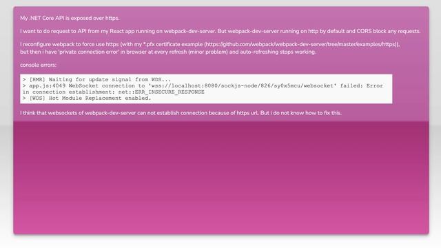webpack-dev-server develop on https смотреть онлайн