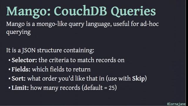 DPC2017: CouchDB, PouchDB and Offline-Tolerant Apps (Lorna Mitchell) смотреть онлайн