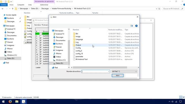 Instalar Firmware Dispositivos Rockchip Desempaquetado