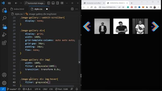 How to build an Image Horizontal slider #javascript #htmlcss #css #react #web #imageslider #scroll смотреть онлайн