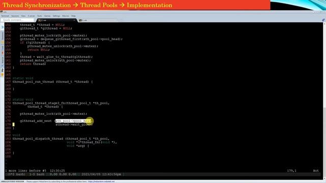6/11 - Multithreading Advanced | Thread Pools Implementation - Part 1 | POSIX Threads смотреть онлайн
