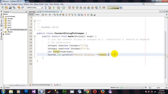 Convert String to Integer object in Java Netbeans смотреть онлайн