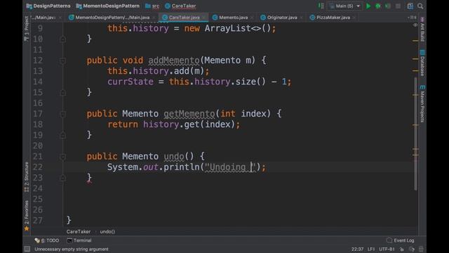 Behavioural Design Patterns: The Memento Pattern смотреть онлайн