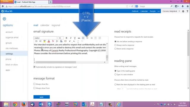 How to Add HTML signature to Outlook Web App on Windows смотреть онлайн