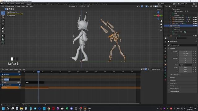 Как объединить анимацию в Blender смотреть онлайн
