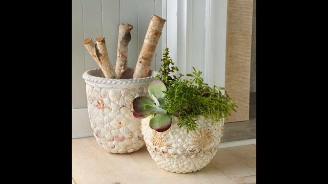 Декор цветочных горшков /DIY flower pot decor смотреть онлайн