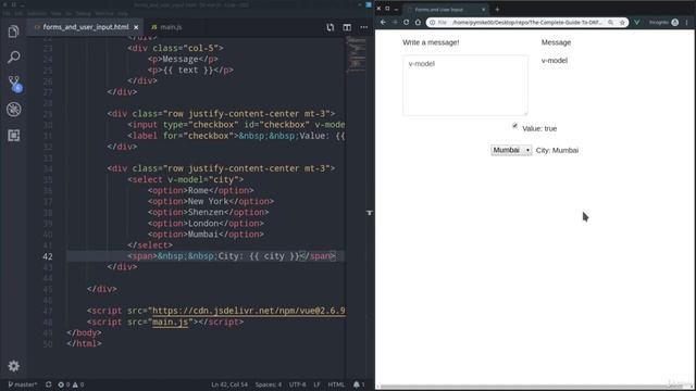 6.9 Forms and User Input смотреть онлайн