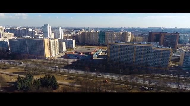 Санкт-Петербург с высоты птичьего полёта. Парк Авиаторов. смотреть онлайн
