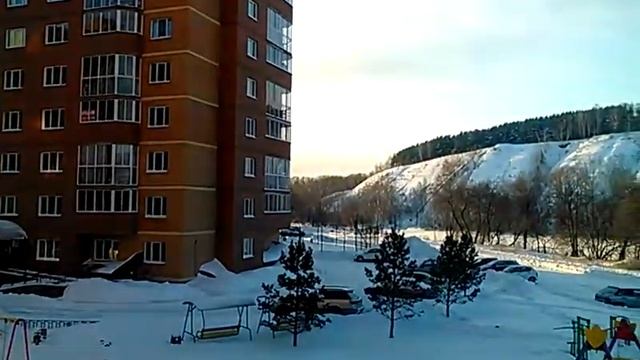 Продолжаются сильные морозы.г.Новосибирск смотреть онлайн