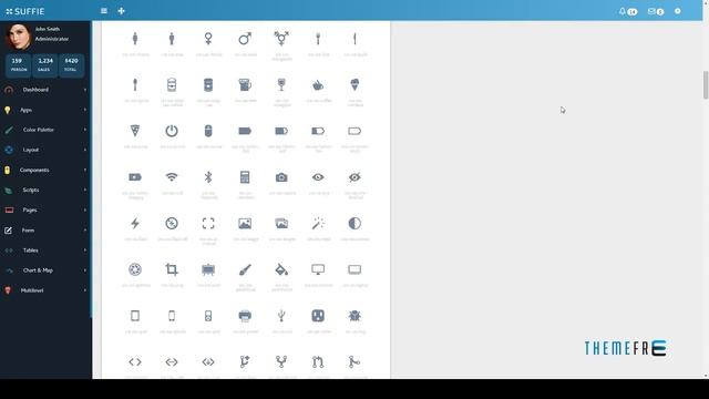 Suffie Suffice Responsive Admin Dashboard Template | Free Temp смотреть онлайн