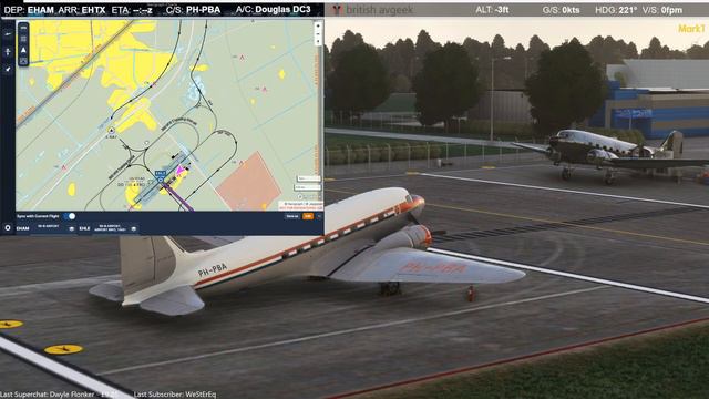 MSFS | Douglas DC-3 VFR On JoinFS - Amsterdam - Lelystad - Texel With Navigraph VFR Charts!