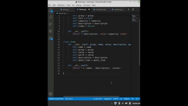 Python Text-Based Game (Part 6) - Finishing movement and creating items смотреть онлайн