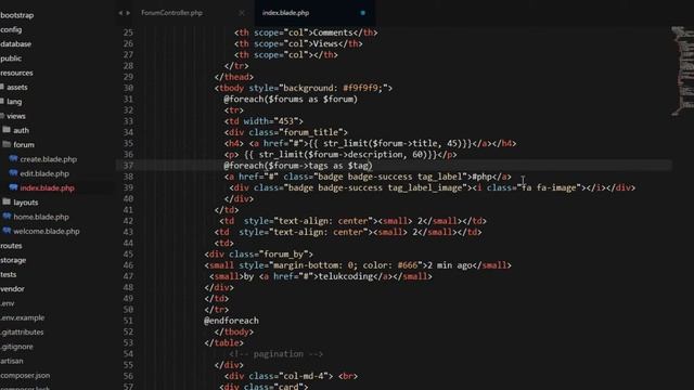 Tutorial Laravel Web Forum - #16 (Menampilkan Data Pertanyaan) смотреть онлайн