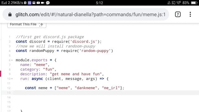 Meme command | discord.js | PART 6 | discord.js #6 meme command | DBD AND MORE смотреть онлайн