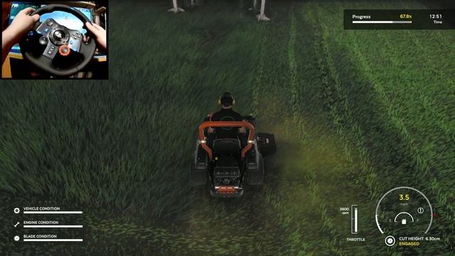 Lawn Mowing Simulator | Part 20 | Logitech G29 Gameplay смотреть онлайн