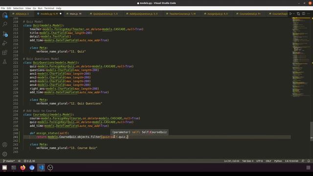Django ReactJs LMS #75 | Assign quiz to course | Teacher Course Quiz System for Student смотреть онлайн