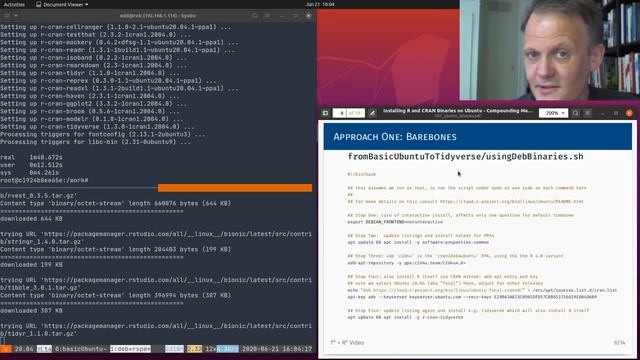 T^4 Video #007 and R^4 Video #5: R and CRAN Binaries for Ubuntu смотреть онлайн