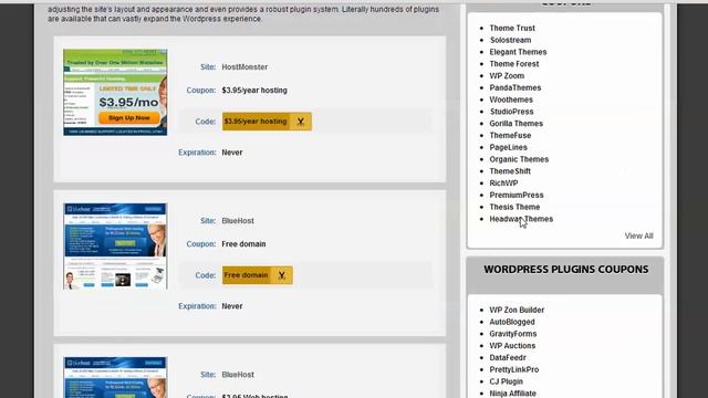 Wordpress Coupons - Save up to 33% Off Wordpress Themes, Plugins & Hosts смотреть онлайн