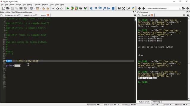 Working with Strings in Python | Python Tutorial | Alok Tripathi смотреть онлайн