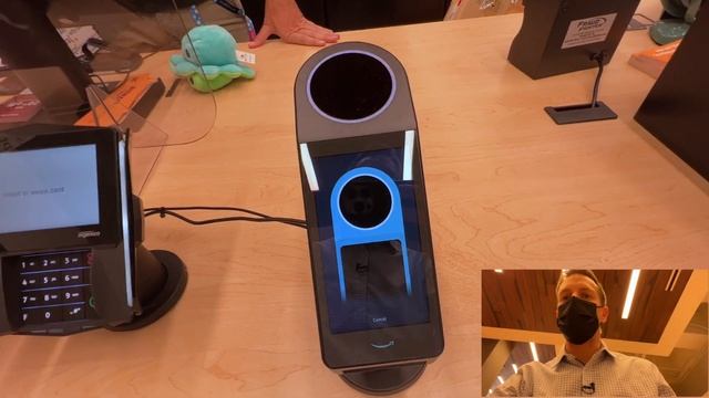 Amazon One Palm Scanner Hands on Demo смотреть онлайн