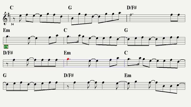ZOMBİE--Em--(Play Along)--:Guitar,Keyboard,Flute,Melodica,Violin,Ukulele,Recorder. смотреть онлайн