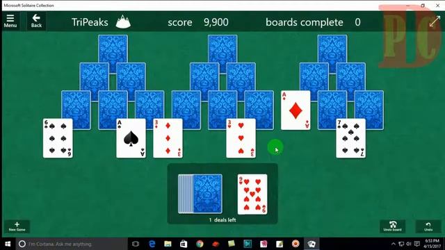 How to Play Windows 10 Playing Card Game TriPeaks (Lost) смотреть онлайн