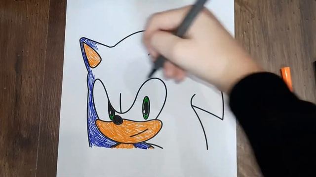 РАСКРАСКА СОНИК БУМ КАПИЛЛЯРНЫМИ РУЧКАМИ