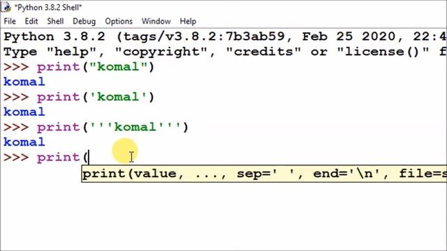 print() In Python | object(s) parameter in print() || Different Ways To Represent string | Part-1 смотреть онлайн