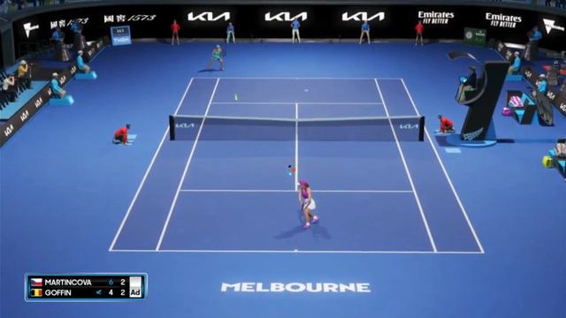 AO Tennis 2 #42 : Justine Goffin Vs Tereza Martincova.