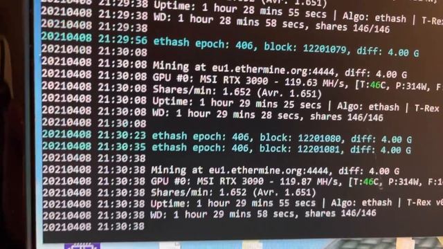 COOL DOWN MSI RTX 3090 SUPRIM X WITH 140 MM NOCTUA FAN ETHEREUM MINING 88C VRAM TEMP 24/7 MINING смотреть онлайн