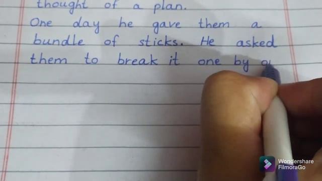 Short Story on An Old Man and his Sons | Union is Strength | Easy Story Writing смотреть онлайн
