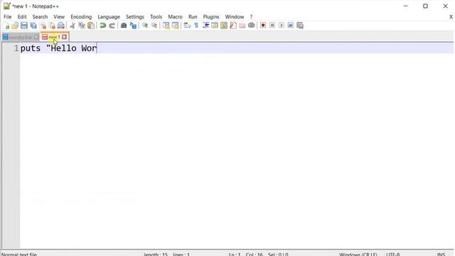 Run Ruby programs in Notepad++ editor смотреть онлайн