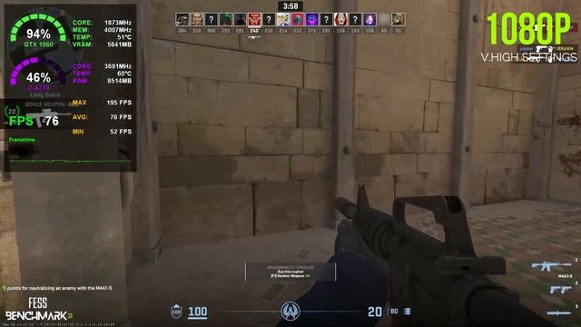 Counter Strike 2 - GTX 1060 + i7 4770 | Very High Settings Tested смотреть онлайн