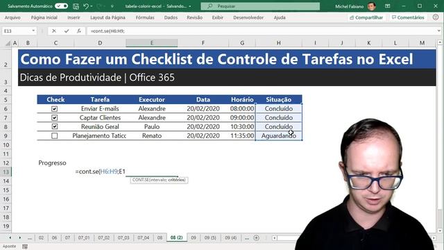 Como Fazer CHECKLIST de TAREFAS no EXCEL | Curso de Excel OnLine смотреть онлайн