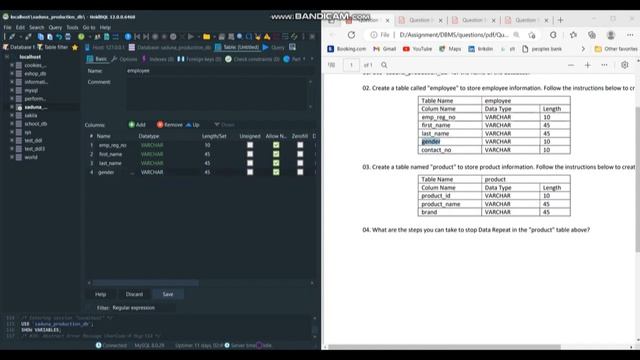 Using MySQL Workbench Software with ER Diagram to create a database and table. смотреть онлайн