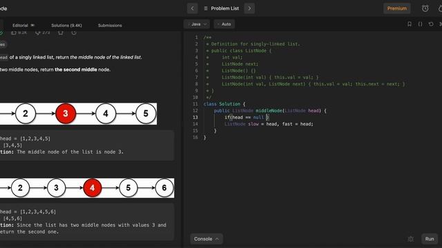 LeetCode876題_Middle of the Linked List (Java) смотреть онлайн