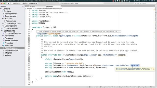 SQLite Xamarin Forms Tutorial - iOS смотреть онлайн