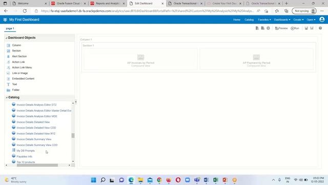 OTBI 1st Dashboard | Oracle OTBI Dashboard Prompts | Dashboard Prompts in OTBI | Oracle BISP | OTBI смотреть онлайн