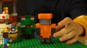 САМОДЕЛКА Майнкрафт Пещера ЗОМБИ   Лего НУБик Мультики и Анимация для Детей