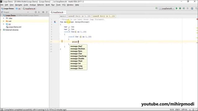 #57 Kotlin Tutorial | Label Break Statement смотреть онлайн
