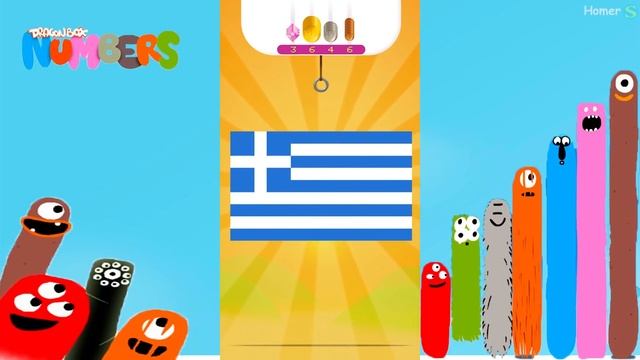 The best Puzzles of Flags - Dragonbox: Numbers (iPad, iPhone, Android). Fun game for kids. смотреть онлайн