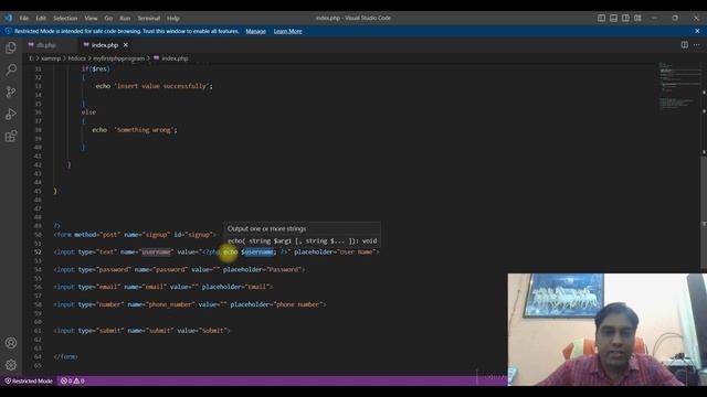 IT Career PHP Tutorial #4 if else validation with insert data in database in php смотреть онлайн