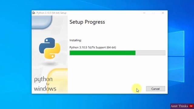 Install Python 3.10.5 and pip on Windows 10 смотреть онлайн