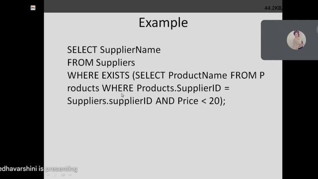 Exists - SQL смотреть онлайн