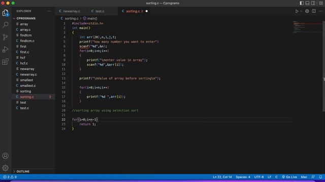 How to Sort Array Elements | Selection Sorting смотреть онлайн
